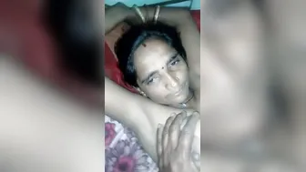 Village Wife Stripping Naked Revealing Her Bare Breasts And Pussy