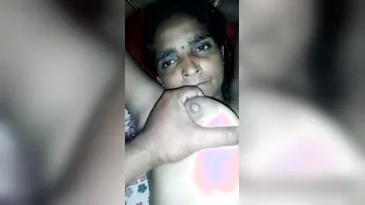 Village Wife Stripping Naked Revealing Her Bare Breasts And Pussy