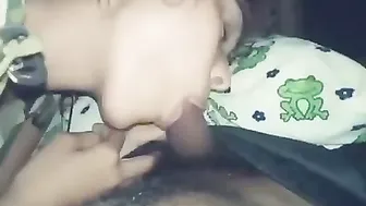 Indian GF Sucking Cock And Swallowing Every Drop