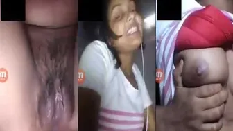 College Babe Flashing Her Perky Tits And Pussy On Webcam