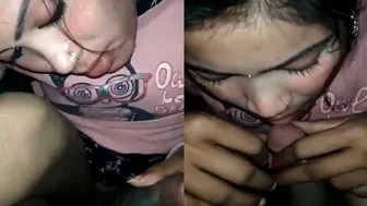 Village Wife Giving Secret Lover Messy Blowjob Caught On Camera