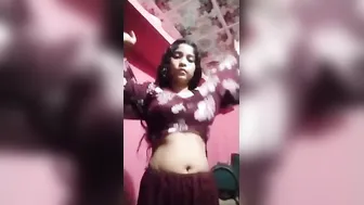 Cute GF Showing Off Her Natural Big Boobs On Cam Solo