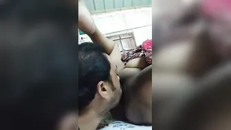 Hubby Eating Out His Married Wife Pussy On Homemade Video Cam