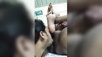 Hubby Eating Out His Married Wife Pussy On Homemade Video Cam