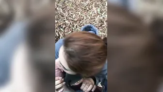 Desi Babe Giving Sloppy Blowjob Outdoors Hidden From Family