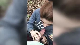 Desi Babe Giving Sloppy Blowjob Outdoors Hidden From Family