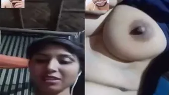 Village Babe Spreading Her Tight Pussy Wide On Video Call For Me