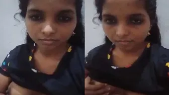 Young Desi Babe Revealing Her Perky Little Boobs On Webcam Today