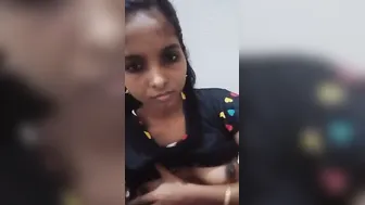 Young Desi Babe Revealing Her Perky Little Boobs On Webcam Today