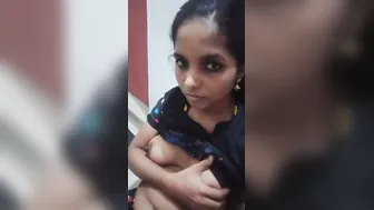 Young Desi Babe Revealing Her Perky Little Boobs On Webcam Today