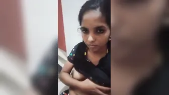 Young Desi Babe Revealing Her Perky Little Boobs On Webcam Today