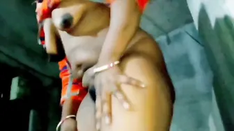 Village Wife Stripping Off Her Clothes Showing Her Tits And Pussy