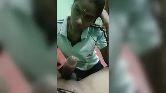 Petite Wife From Tamil Nadu Blowing Her Secret Boyfriend Hard