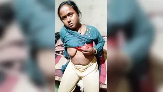 Husband Filming His Wife Flashing Her Big Tits At Home