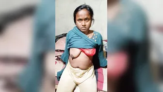 Husband Filming His Wife Flashing Her Big Tits At Home