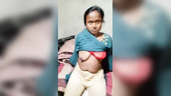 Husband Filming His Wife Flashing Her Big Tits At Home