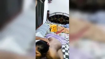 Married Maid Stripping Naked Before Sucking My Hard Dick