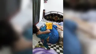 Married Maid Stripping Naked Before Sucking My Hard Dick