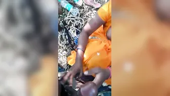 Village Slut Giving Sloppy Blowjob Outside In The Fields