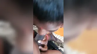 Village Slut Giving Sloppy Blowjob Outside In The Fields