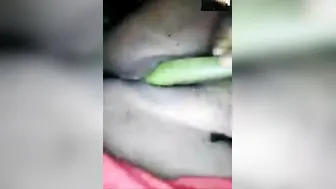 Village Bhabhi Pleasuring Herself With Cucumber In Bedroom