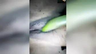 Village Bhabhi Pleasuring Herself With Cucumber In Bedroom