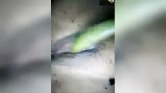 Village Bhabhi Pleasuring Herself With Cucumber In Bedroom