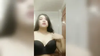 Beautiful GF Showing Off Her Massive Natural Melons