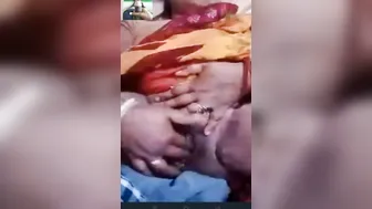 Chubby Village Wife Fingering Pussy On Video Call For Lover