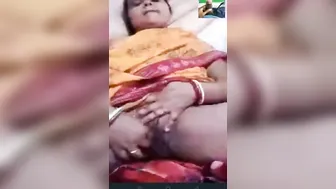 Chubby Village Wife Fingering Pussy On Video Call For Lover