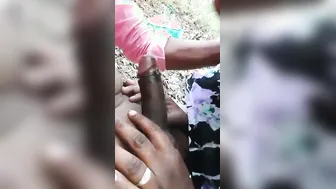Local Slut Sucking Dick For Cash In The Woods After Dark
