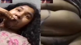 Chubby GF Showing Me Her Pussy During Video Call