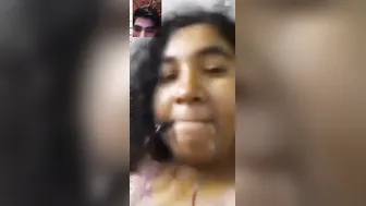 Chubby GF Showing Me Her Pussy During Video Call