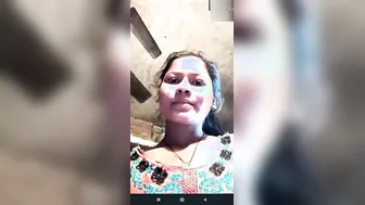 Village GF Flashing Her Big Natural Boobs For Me
