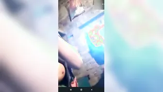 Village GF Flashing Her Big Natural Boobs For Me