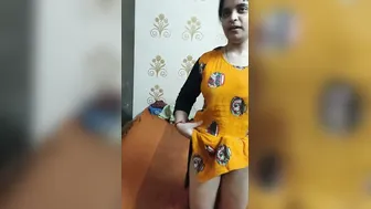 Shy GF Stripping Naked On Camera Showing Her Body