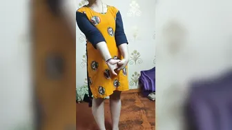 Shy GF Stripping Naked On Camera Showing Her Body