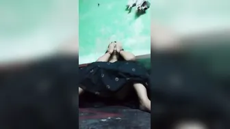 Fatty GF Spreading Her Legs Showing Pussy For Me