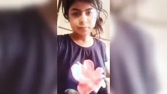 Village Girl From Bengal Showing Her Tits On Camera For Him