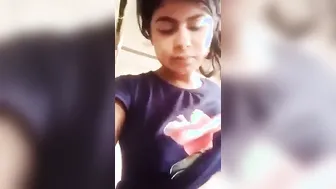 Village Girl From Bengal Showing Her Tits On Camera For Him