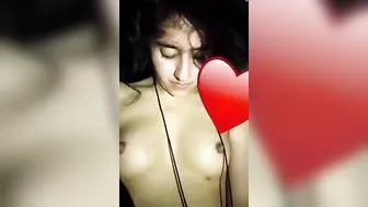 My GF Letting Me Squeeze Her Boobs On The Bed