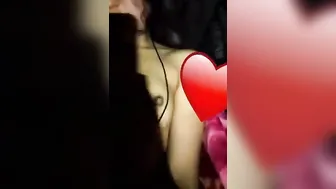 My GF Letting Me Squeeze Her Boobs On The Bed
