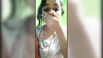 Cute Desi Girl Showing Off Her Big Natural Tits On Camera