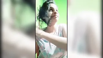 Cute Desi Girl Showing Off Her Big Natural Tits On Camera