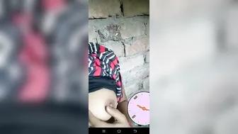 Village GF Exposing Her Perky Tits On Video Call Tonight