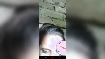 Village GF Exposing Her Perky Tits On Video Call Tonight