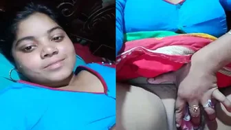 Horny Bengali Housewife Spreading Her Pussy On Video Call