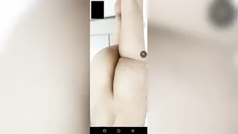 Curvy Bhabhi Bending Over Showing Off Her Fat Ass On Video Call