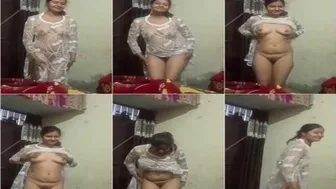 Married Desi Wife Getting Naked On Camera For Her Husband Today