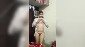 Married Desi Wife Getting Naked On Camera For Her Husband Today